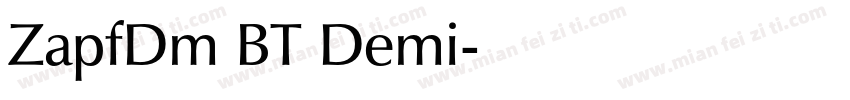 ZapfDm BT Demi字体转换